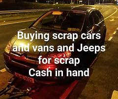 Buying scrap cars