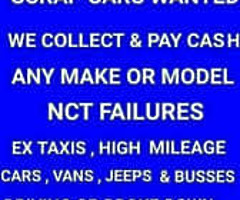 All scrap vehicles wanted for cash