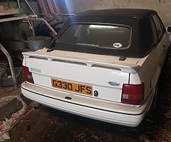 89 xr3i English plate