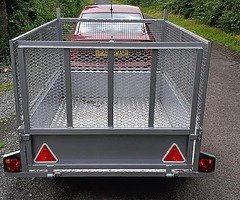 New 6x4 galvanised trailer mesh side