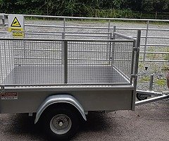 New 6x4 galvanised trailer mesh side