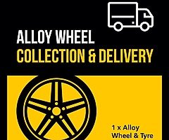 Collection delivery of alloy wheels to and from UK courier X1 x2 x4