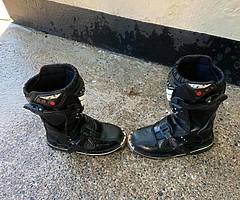 Kids fly motocross boots