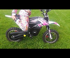 Girls electric motorbike