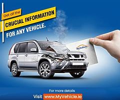 Buying a used vehicle in Ireland or the UK? MyVehicle.ie foe Finance+History checks.