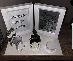 Memorial wedding frame and lantern - Image 1/3