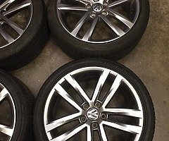 5x18’ Genuine VW R-Line 5x112 alloy wheels - Image 3/8