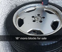 18" mono blocks 4 good tyers pm me