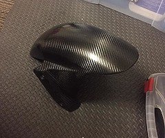 Real carbon fibre cbr600rr front hugger.