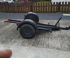 Single bike trailer