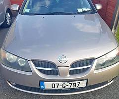 07 nissan almera, manual transmission.