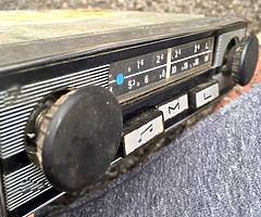 Old car radio