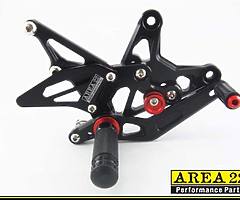 Zx6r 09 onwards  rear sets and cush drive