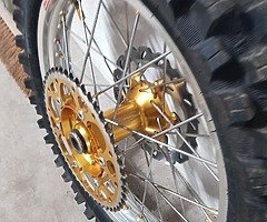 Talon wheels and hubs for a yamaha 450 yzf