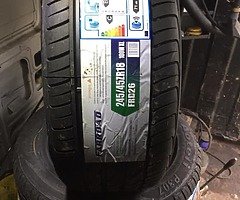 New tyres