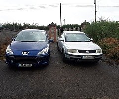 Peugeot 307 and Volkswagen passat