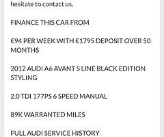 2012 Audi A6 Finance this car from €94 P/W - Image 9/10