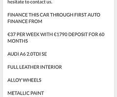 2010 Audi A6 Finance this car from €37 P/W - Image 9/10