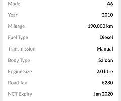 2010 Audi A6 Finance this car from €37 P/W - Image 10/10