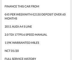 2011 Audi A4 Finance this car from €45 P/W - Image 9/10