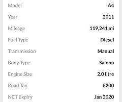 2011 Audi A4 Finance this car from €45 P/W - Image 10/10