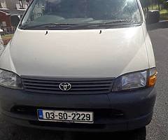 03 toyota hiace van long wheel base very good driver test till next march ant test wellcome