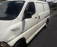 03 toyota hiace van long wheel base very good driver test till next march ant test wellcome