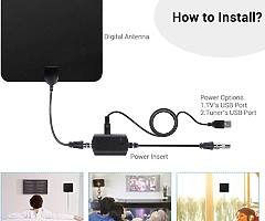 TV Aerial,LEMEGO Indoor Digital TV Antenna with VHF/UHF,Amplified 50 Miles Long Range Access HDTV In - Image 4/7