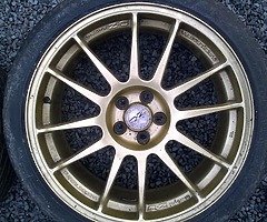 OZ superleggera 18" Subaru gold