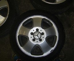 mercedese a class alloys 16 inch 5 stood