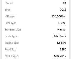 2013 Citroen C4 Finance this car from €47 P/W - Image 10/10