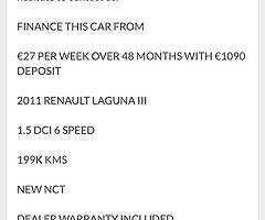 2011 Renault Laguna Finance this car from €27 P/W - Image 9/10