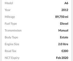 2012 Audi A6 Finance this car from €94 P/W - Image 9/9