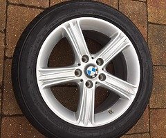 Bmw 17 inch Alloys with Run flat tyres in perfect condition