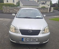 2002 Toyota Corolla 1.4 Petrol Hatchback, NCT 03,20 TAX 02,20