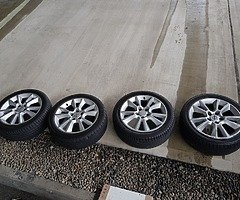 Opel wheels r17 5x110 good tyres