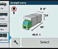 Garmin dezl 580 - Coach / Lorry sat nav - Eircodes