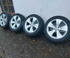 BMW x5 19inch alloys 2008 model with continetal tyres like new