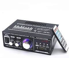 Mini Audio Amplifier 2CH LCD Display HIFI Audio Stereo Power Amplifier BT FM Radio Portable Car Home