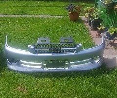 Glanza bits front bumper with lip has been cut pictures to see new toyosport decat pipe fogs etc