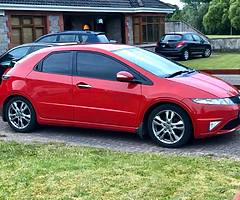 2010 Honda Civic 2.2 I-CTDI diesel Milano red low mileage 122km cheap tax 280e tinted led new tyres