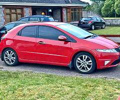 2010 Honda Civic 2.2 I-CTDI diesel Milano red low mileage 122km cheap tax 280e tinted led new tyres