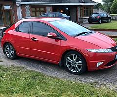 2010 Honda Civic 2.2 I-CTDI diesel Milano red low mileage 122km cheap tax 280e tinted led new tyres