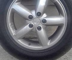 Four Hyundai Santa Fe alloys