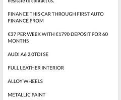 2010 Audi A6 Finance this car from €37 P/W - Image 9/10