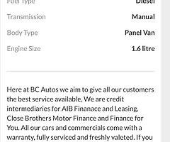 2015 Citroen Berlingo Finance this van from €42 P/W - Image 10/10