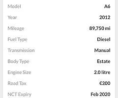 2012 Audi A6 Finance this car from €94 P/W - Image 10/10