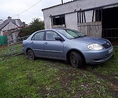 2002 vvti 1.4 corolla BREAKING