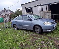 2002 vvti 1.4 corolla BREAKING