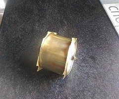 Small brass alarm clock